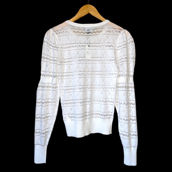 5 for $25💗 NWT EXPRESS LACE TOP IVORY WHITE SIZE XS - Picture 2 of 4